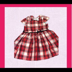 Red, black and white Christmas dress